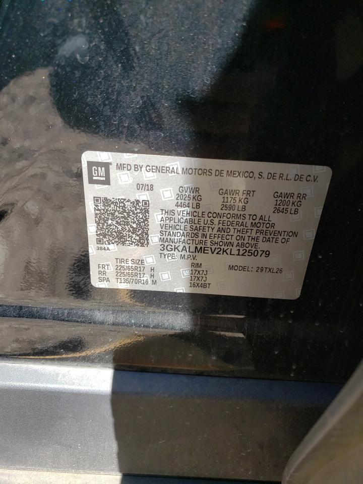 2019 GMC Terrain Sle VIN: 3GKALMEV2KL125079 Lot: 49405734