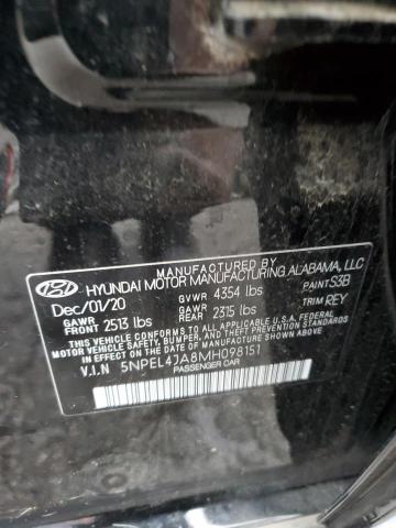 2021 HYUNDAI SONATA SEL 5NPEL4JA8MH098151  49731444