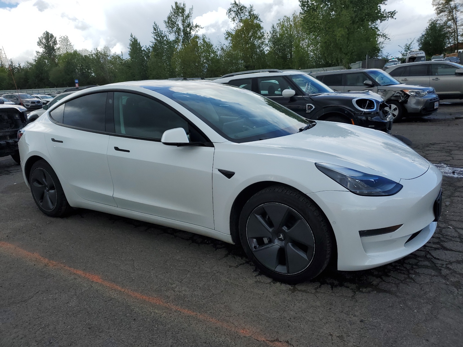 2021 Tesla Model 3 vin: 5YJ3E1EA1MF093527