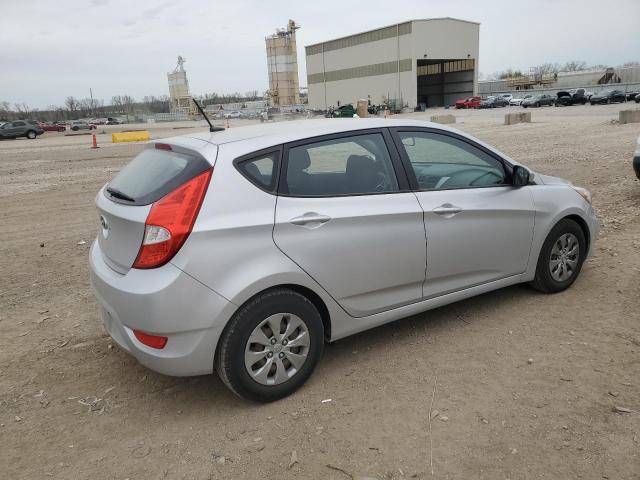 Hatchbacks HYUNDAI ACCENT 2017 Srebrny