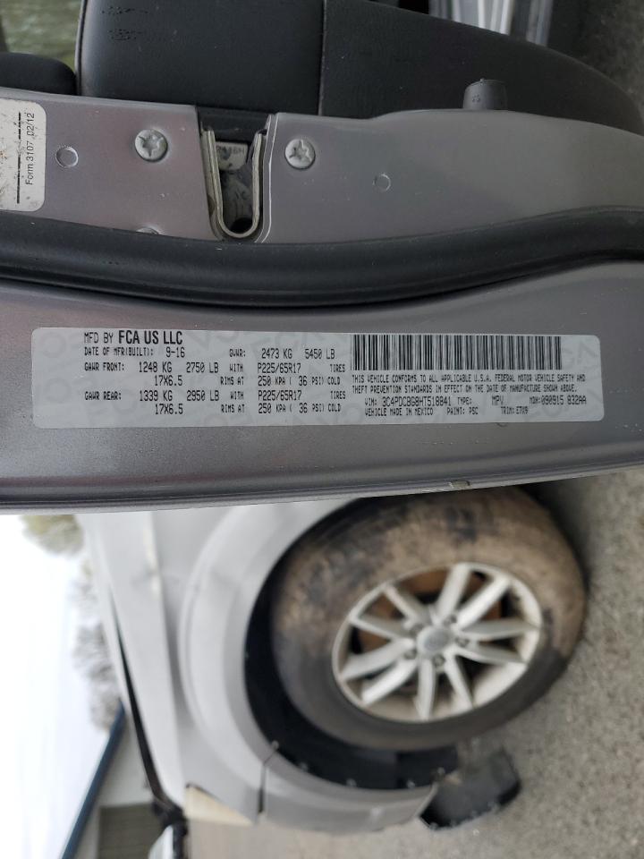 2017 Dodge Journey Sxt VIN: 3C4PDCBG8HT518841 Lot: 51404034