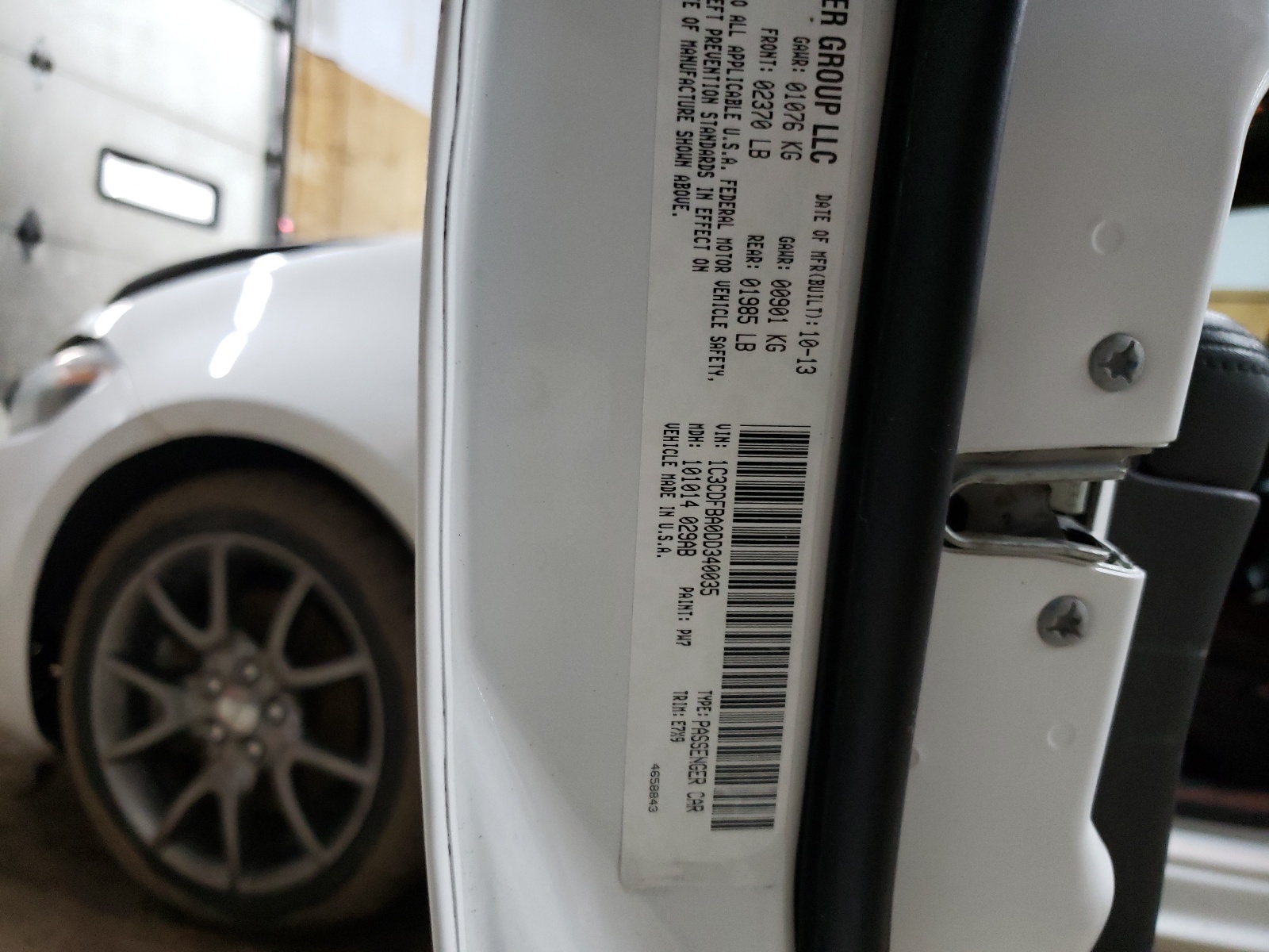 1C3CDFBA0DD340035 2013 Dodge Dart Sxt