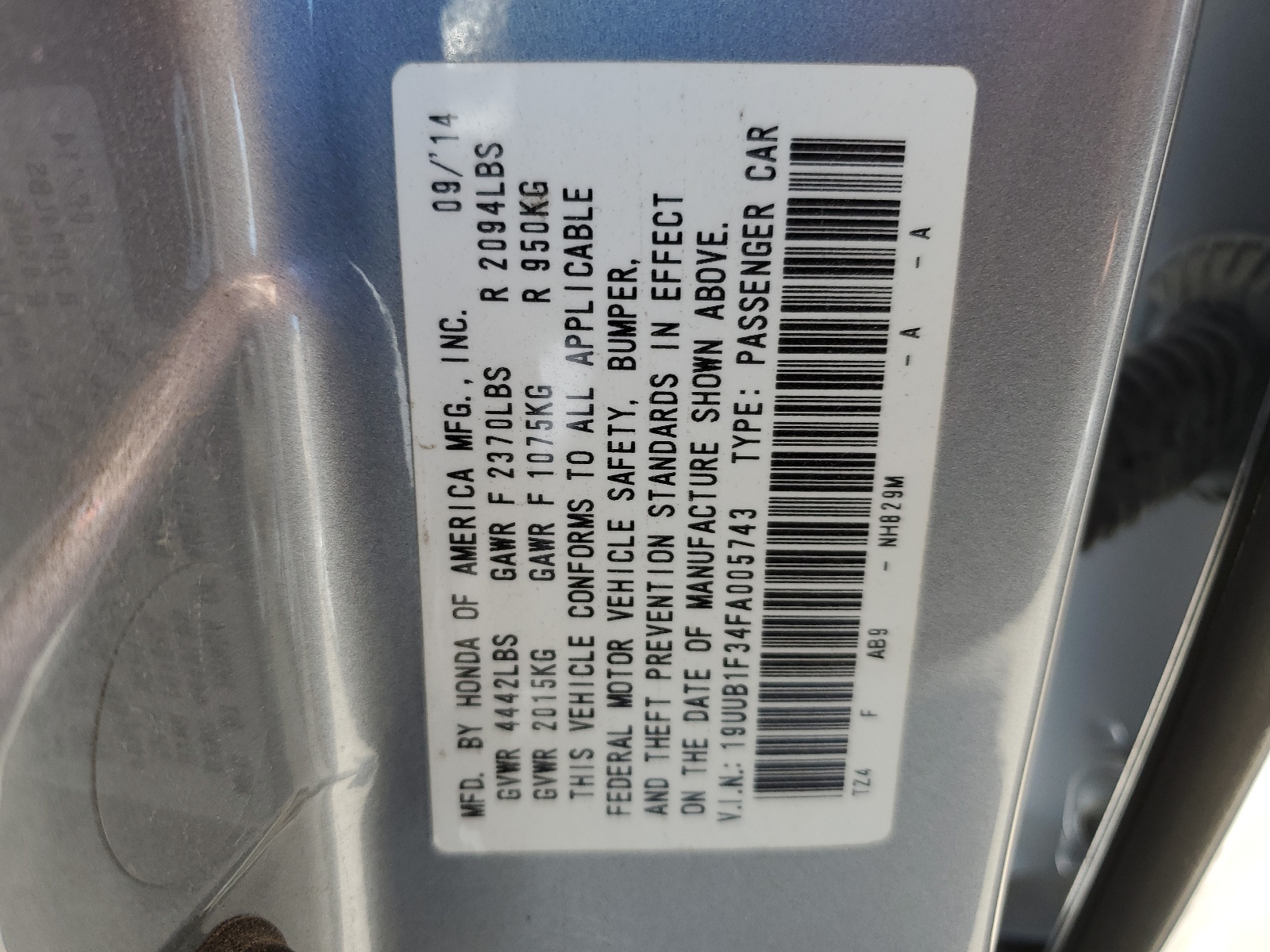 19UUB1F34FA005743 2015 Acura Tlx