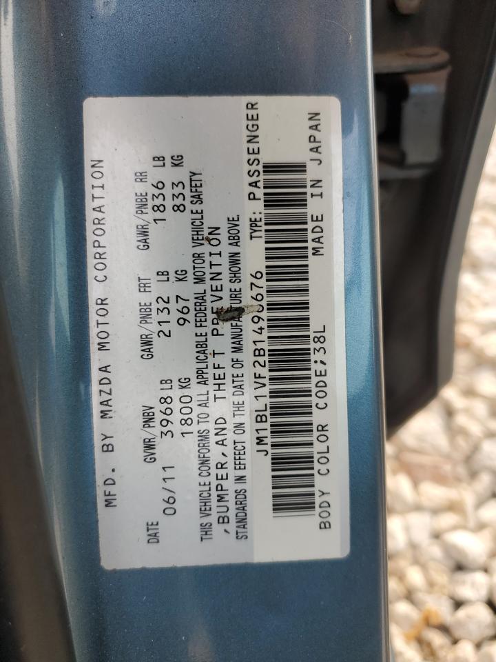 2011 Mazda 3 I VIN: JM1BL1VF2B1496676 Lot: 51454144