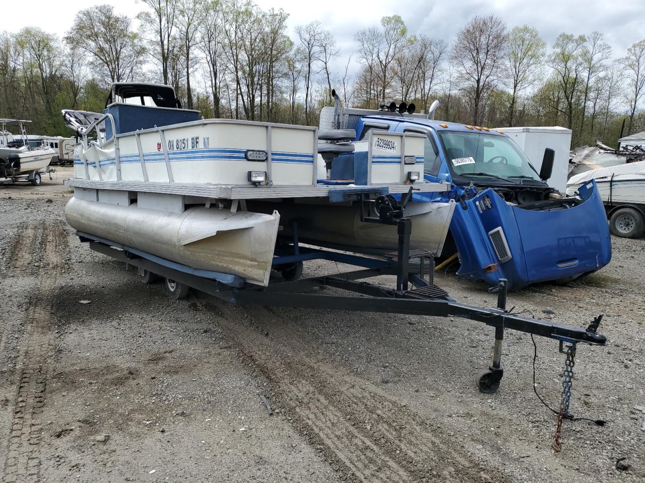 1990 Boat Pontoon იყიდება Ellwood City-ში, PA - Top/Roof