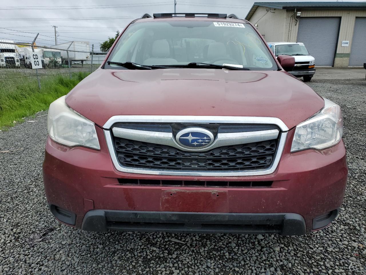 2015 Subaru Forester 2.5I Premium VIN: JF2SJADC5FH433700 Lot: 51929274