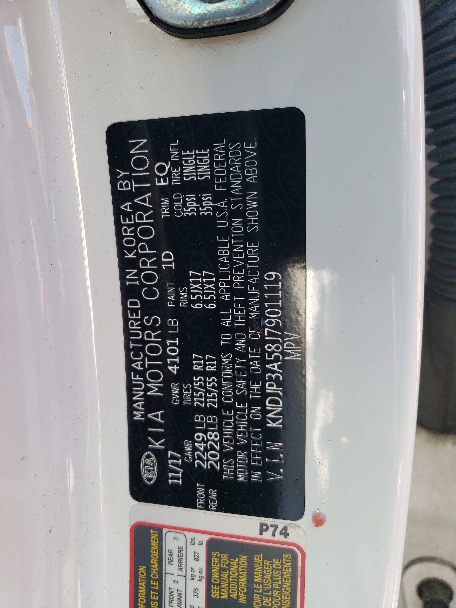 KNDJP3A58J7901119 2018 Kia Soul +