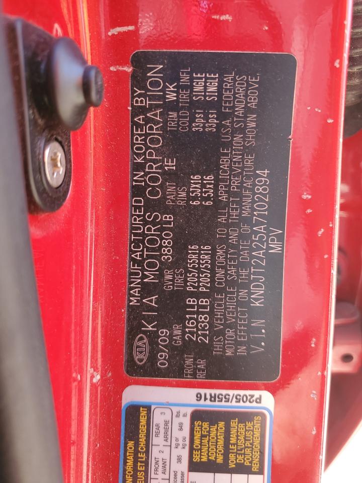 2010 Kia Soul + VIN: KNDJT2A25A7102894 Lot: 51205154