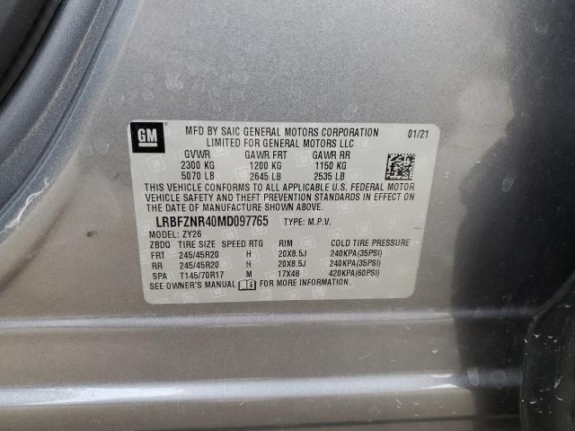 LRBFZNR40MD097765 | 2021 Buick envision essence