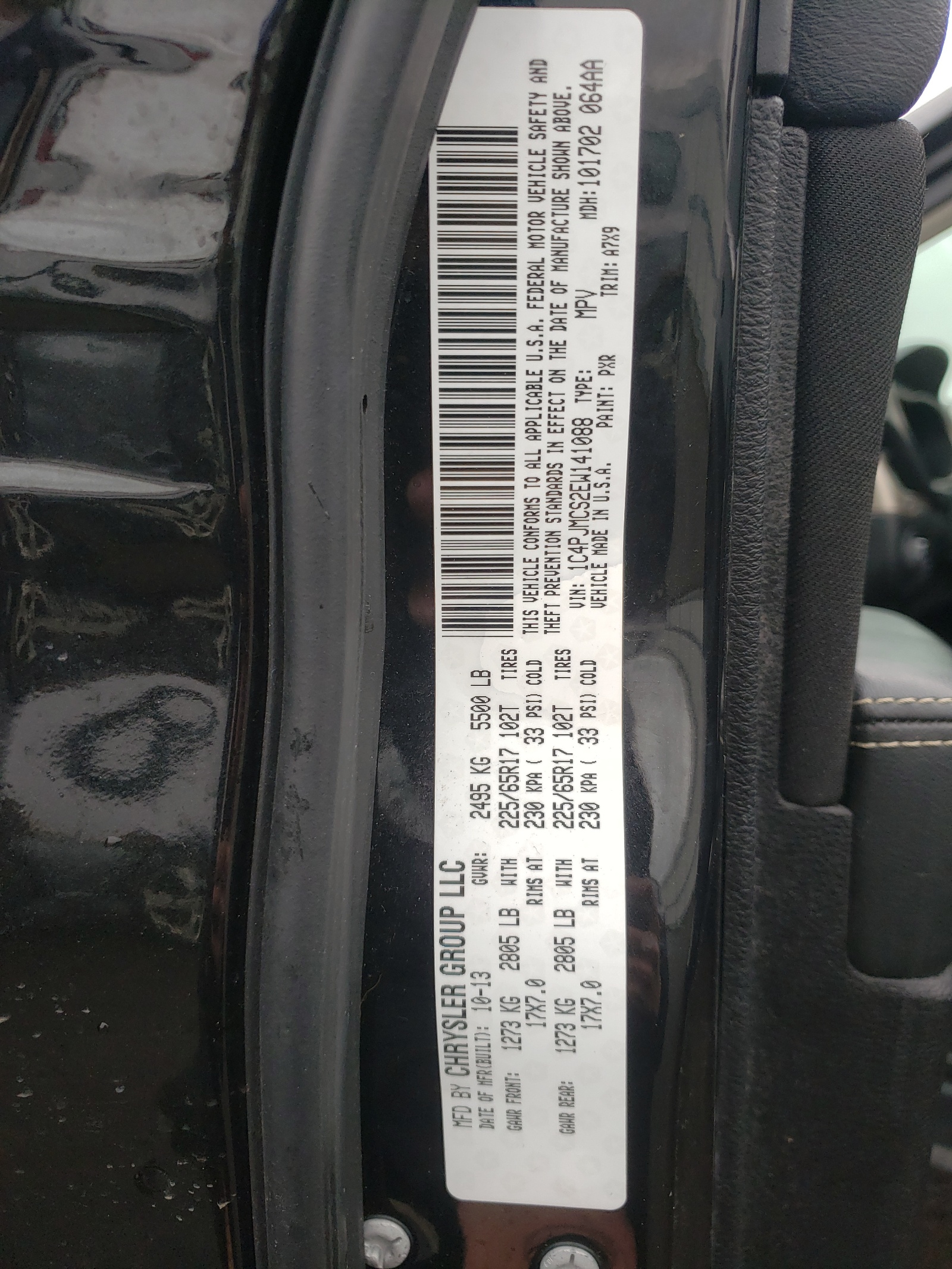 1C4PJMCS2EW141088 2014 Jeep Cherokee Latitude