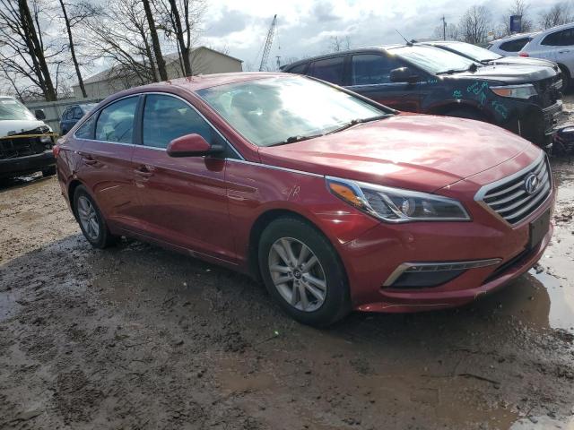  HYUNDAI SONATA 2015 Czerwony