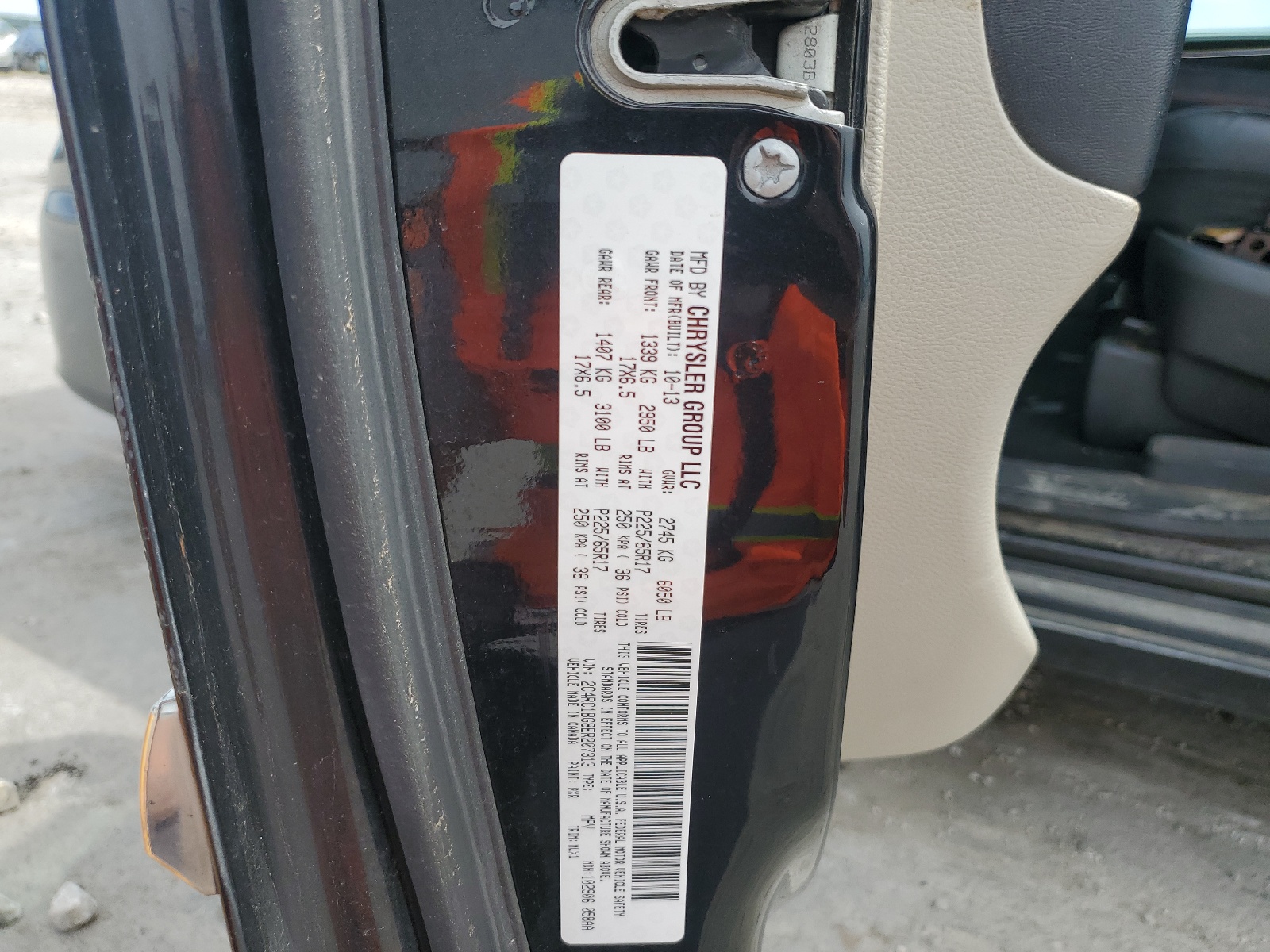 2C4RC1BG8ER207313 2014 Chrysler Town & Country Touring