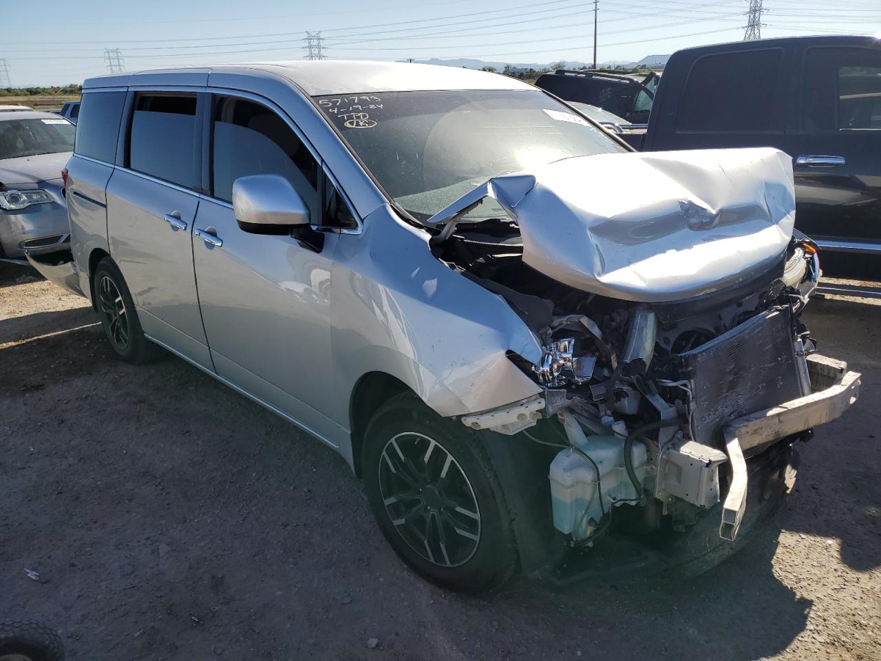 2015 Nissan Quest S VIN: JN8AE2KP3F9129113 Lot: 51981564