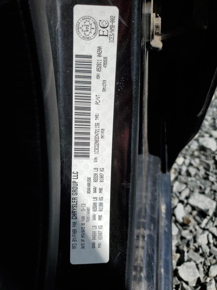 2013 Dodge Avenger Se VIN: 1C3CDZAB3DN721156 Lot: 50309554