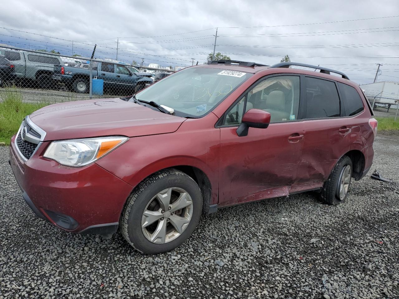 2015 Subaru Forester 2.5I Premium VIN: JF2SJADC5FH433700 Lot: 51929274