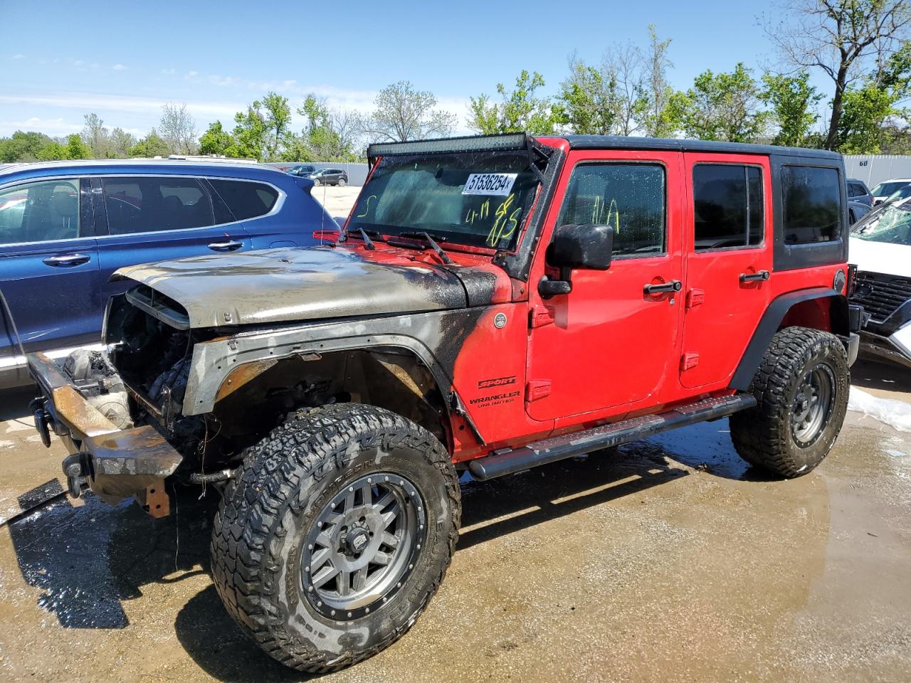 2015 Jeep Wrangler Unlimited Sport VIN: 1C4BJWDG3FL532267 Lot: 51536254