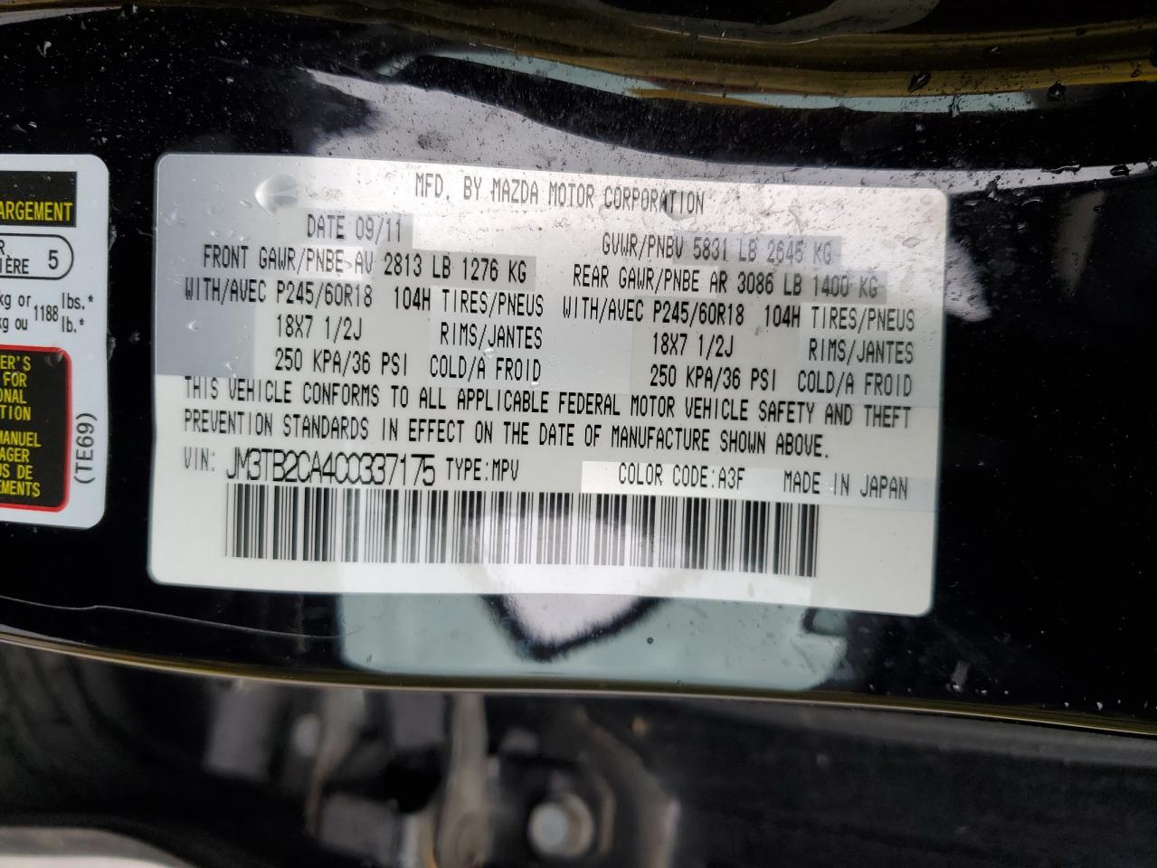 2012 Mazda CX-9 - Image 16