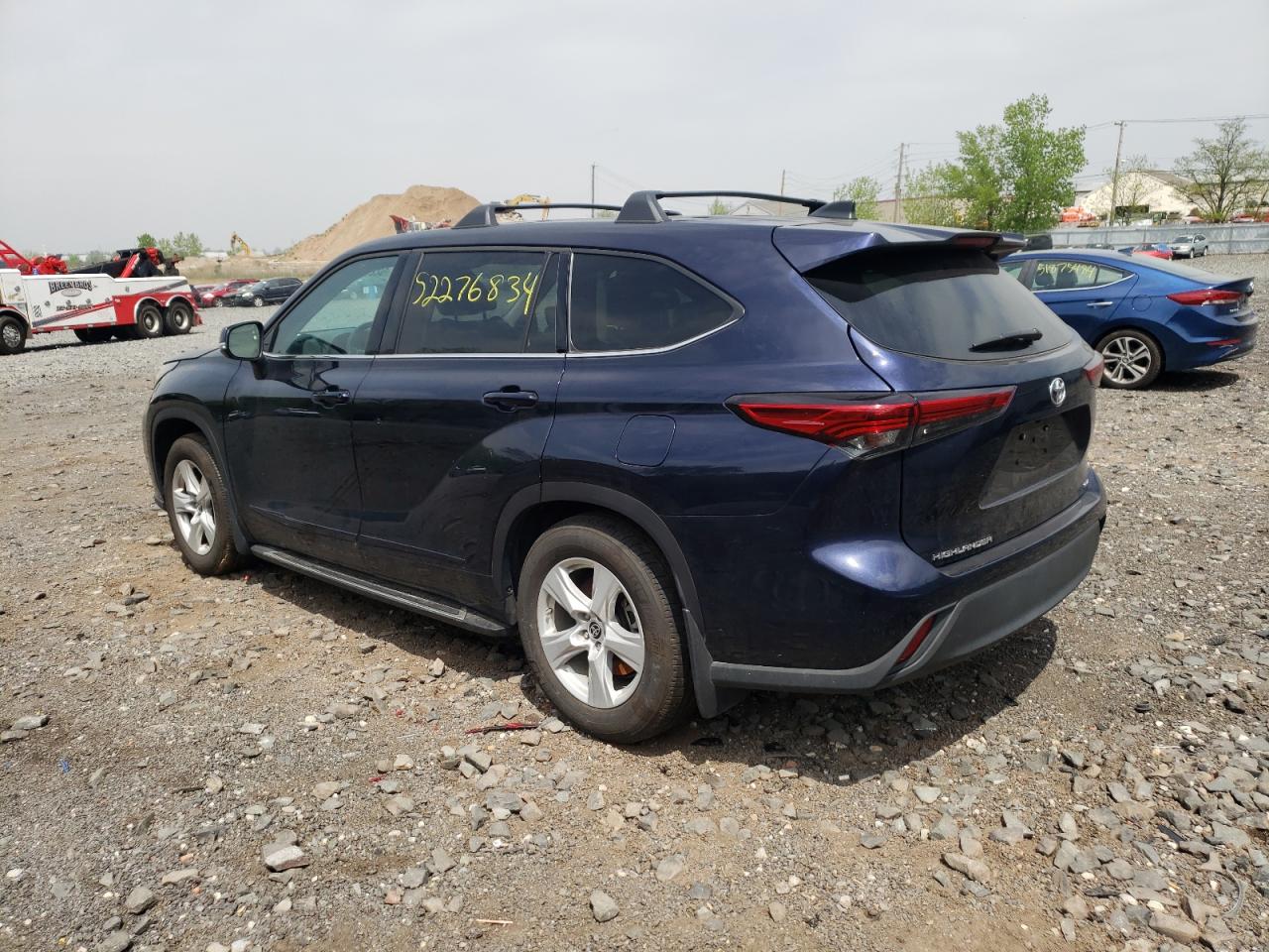 2022 Toyota Highlander L VIN: 5TDCZRBH0NS582664 Lot: 52276834