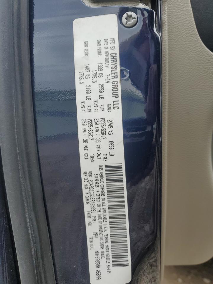 2014 Chrysler Town & Country Touring L VIN: 2C4RC1CG3ER425691 Lot: 51730434