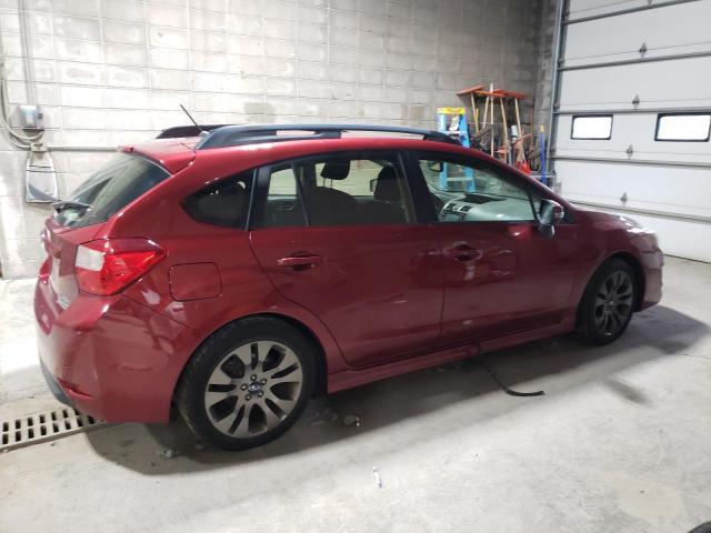  SUBARU IMPREZA 2015 Maroon