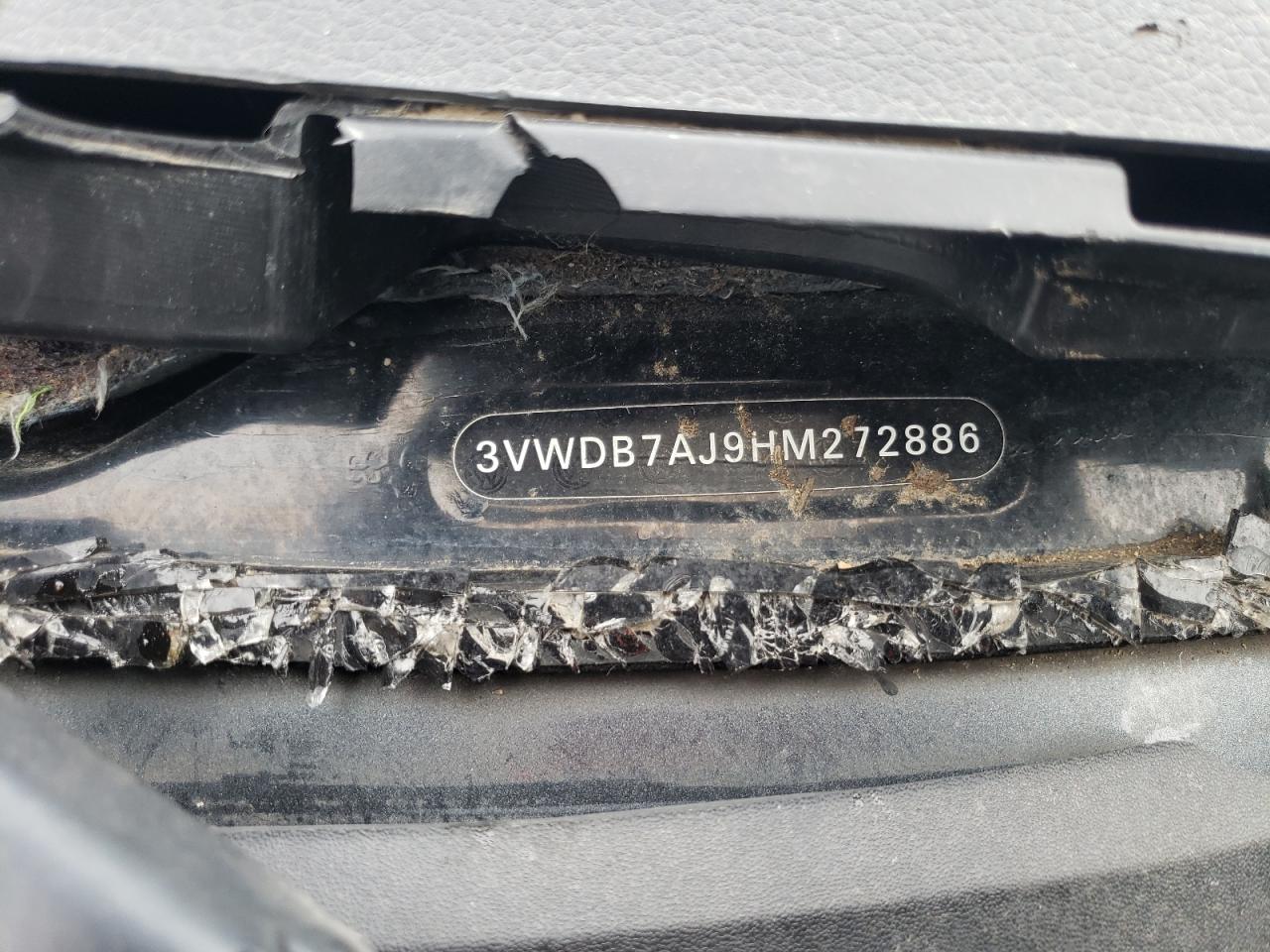 2017 Volkswagen Jetta Se VIN: 3VWDB7AJ9HM272886 Lot: 50433944
