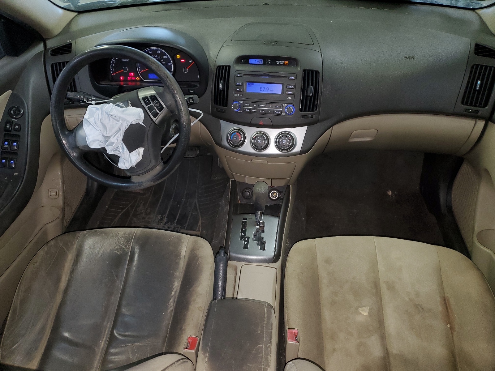 KMHDU4ADXAU921758 2010 Hyundai Elantra Blue