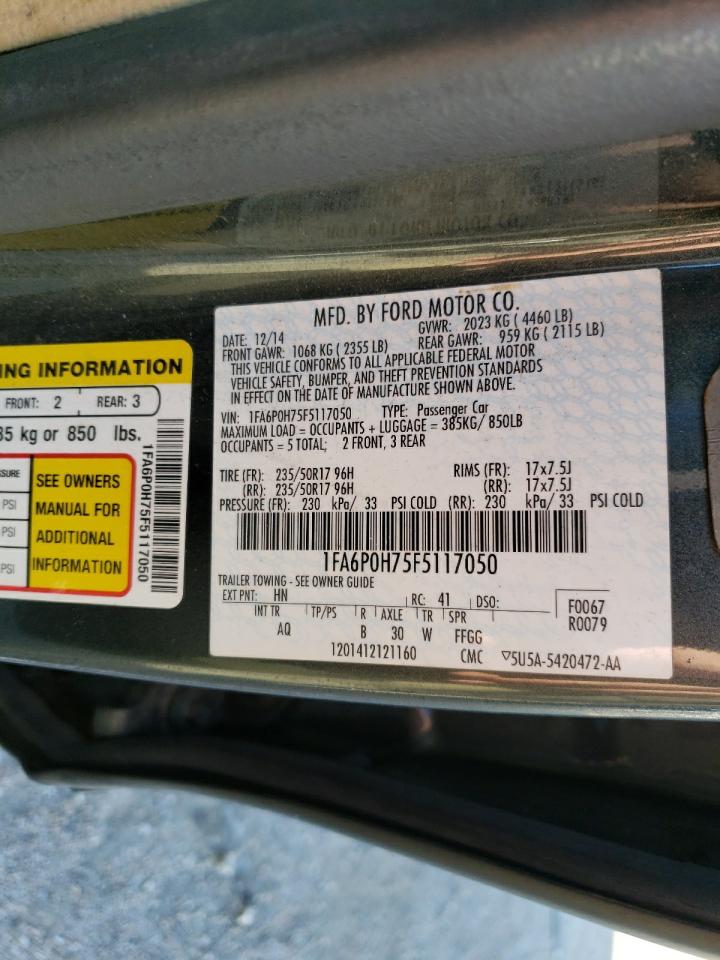 1FA6P0H75F5117050 2015 Ford Fusion Se