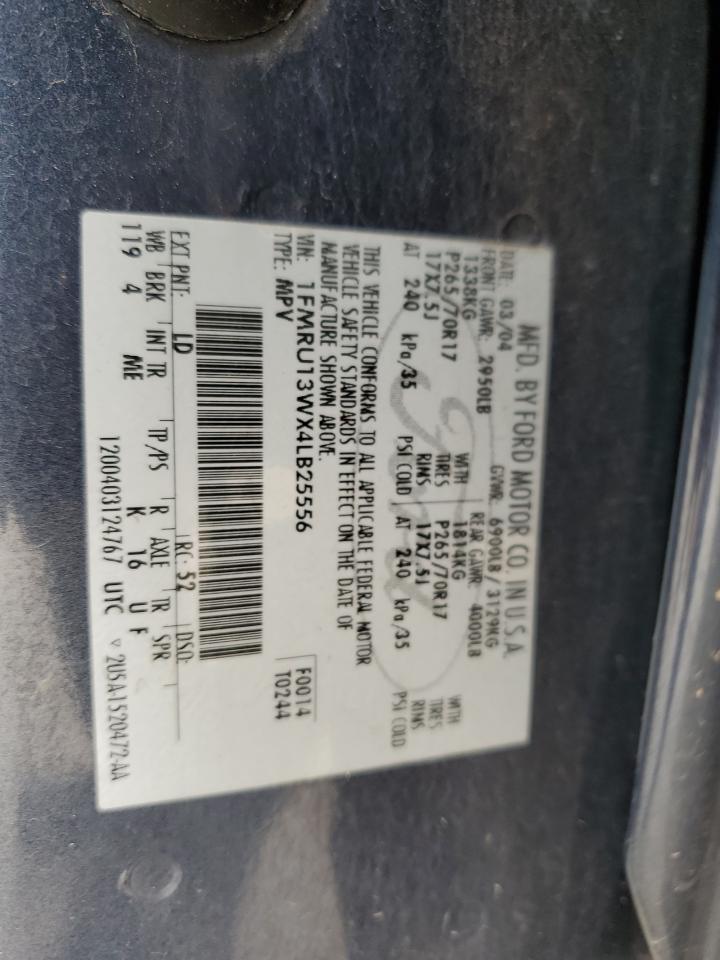 2004 Ford Expedition Xls VIN: 1FMRU13WX4LB25556 Lot: 51529664