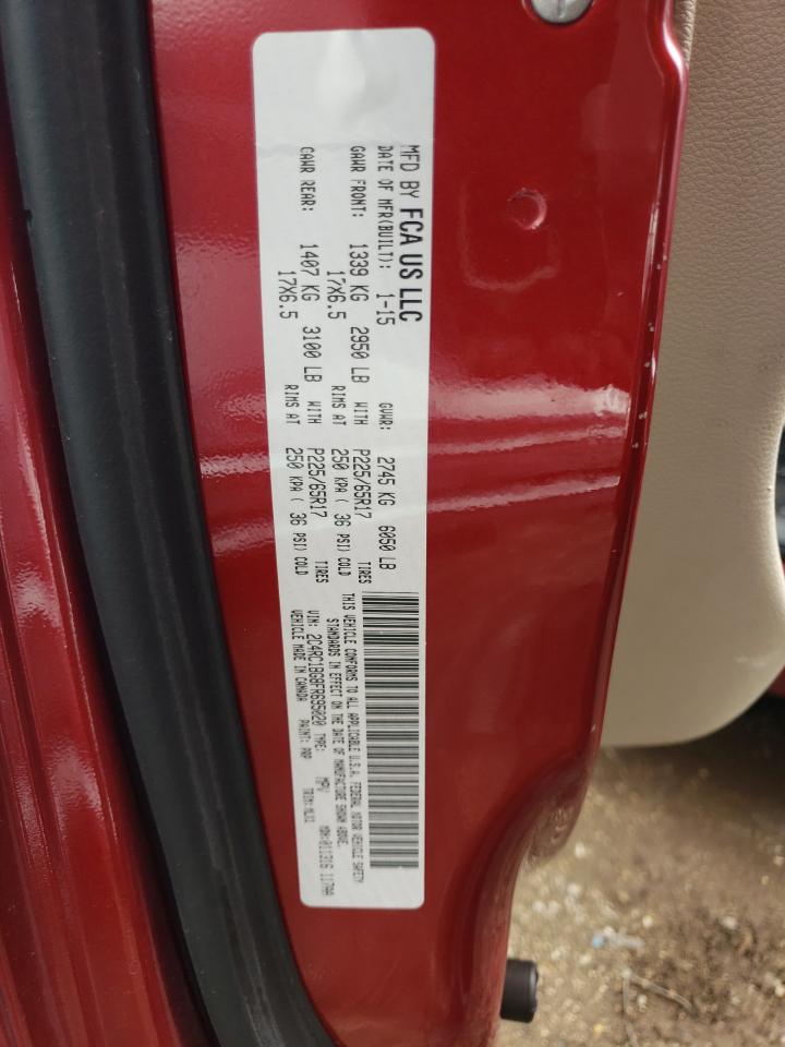 2015 Chrysler Town & Country Touring VIN: 2C4RC1BG8FR695020 Lot: 52759774