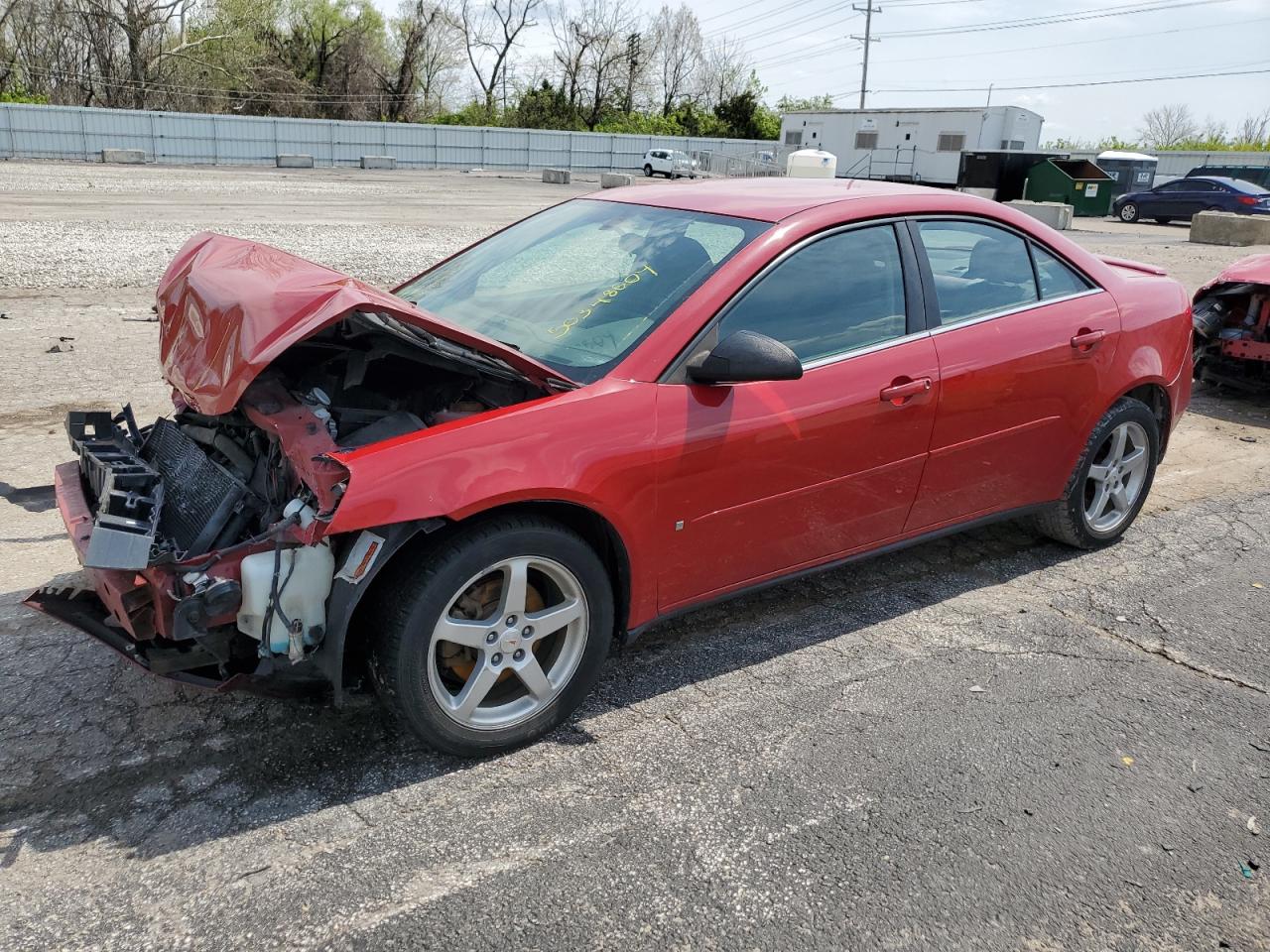 2007 Pontiac G6 Base red sedan gas 1G2ZG58N974222740 photo #1