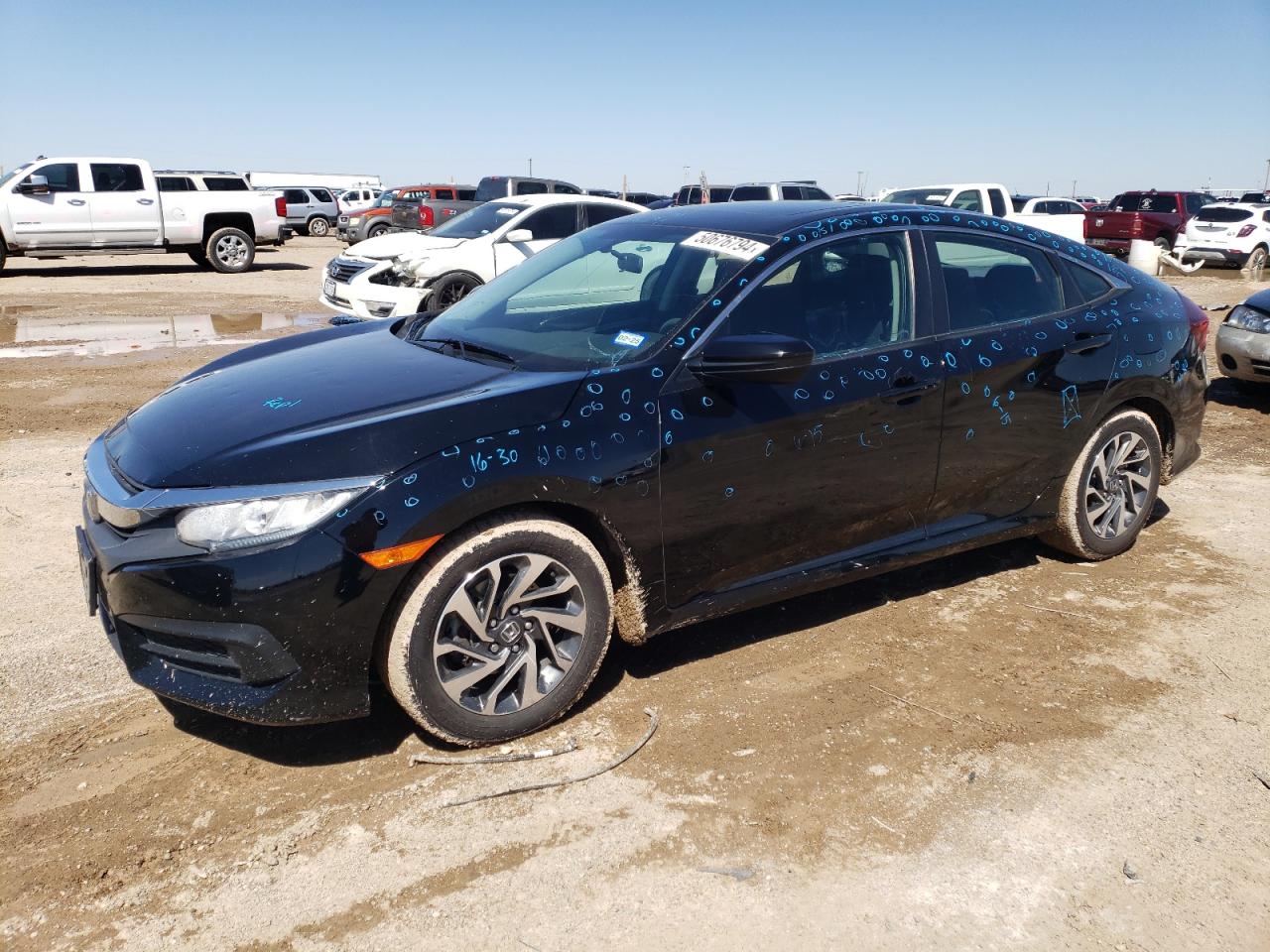 2017 Honda Civic Ex VIN: 19XFC2F74HE051814 Lot: 50676794