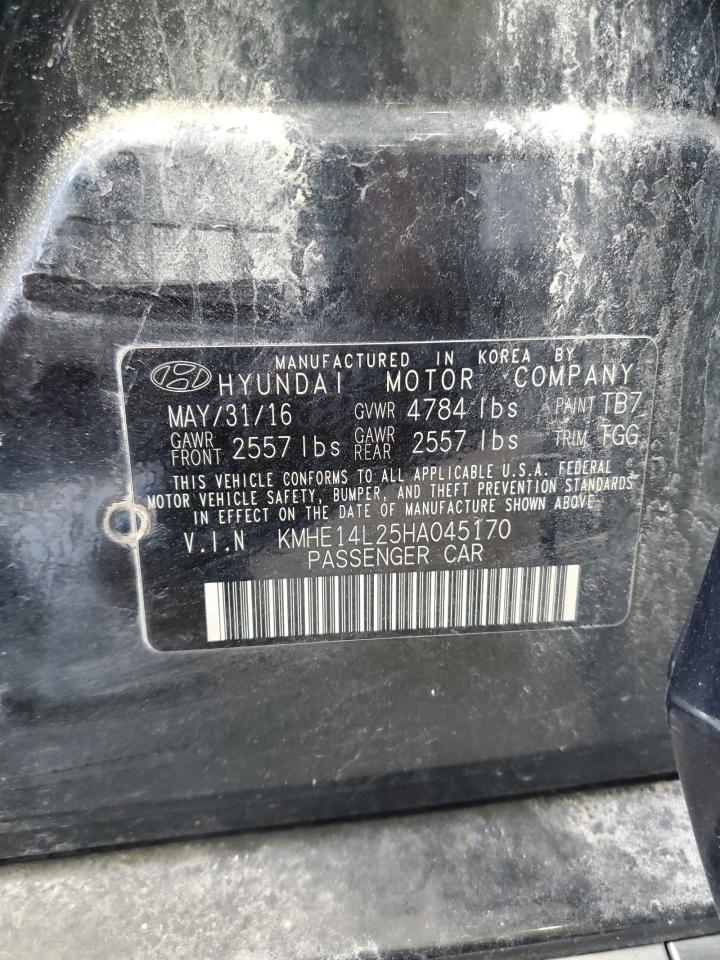 KMHE14L25HA045170 2017 Hyundai Sonata Plug-In Hybrid