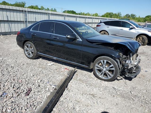 Седани MERCEDES-BENZ C-CLASS 2016 Чорний