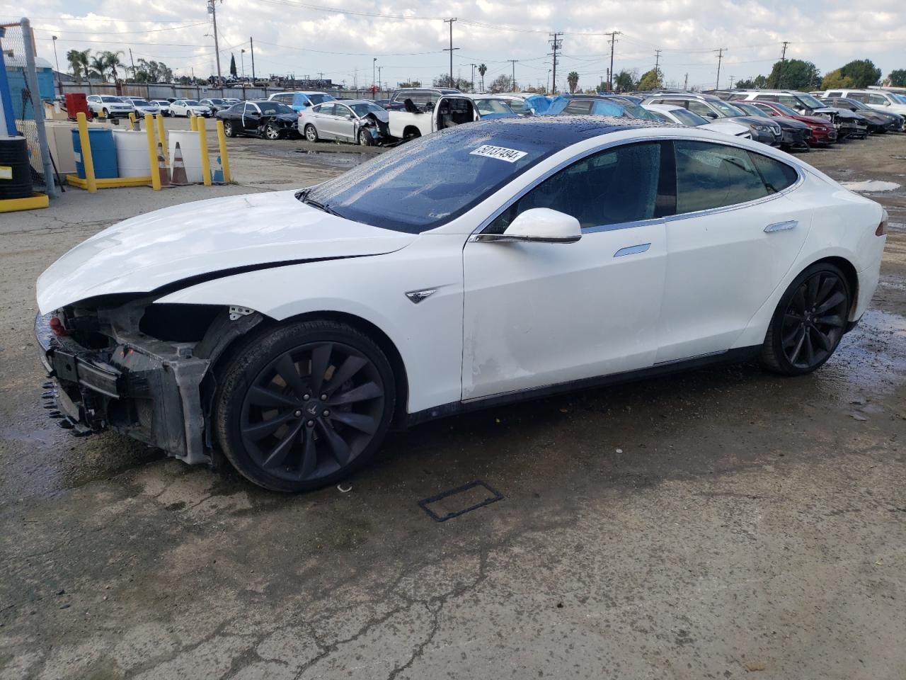 2014 Tesla Model S VIN: 5YJSA1H1XEFP61801 Lot: 50137494