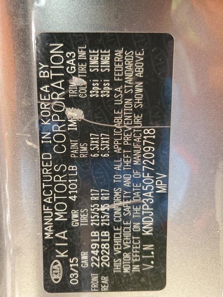 2015 Kia Soul + VIN: KNDJP3A50F7209718 Lot: 52332764