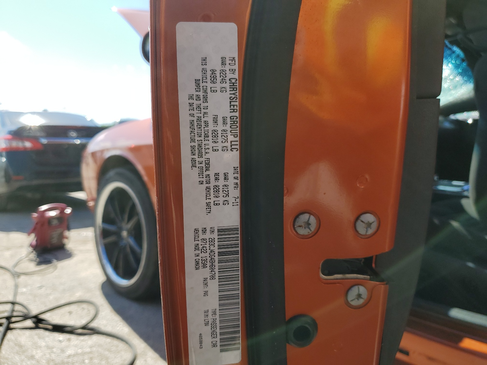 2B3CJ4DG4BH604708 2011 Dodge Challenger