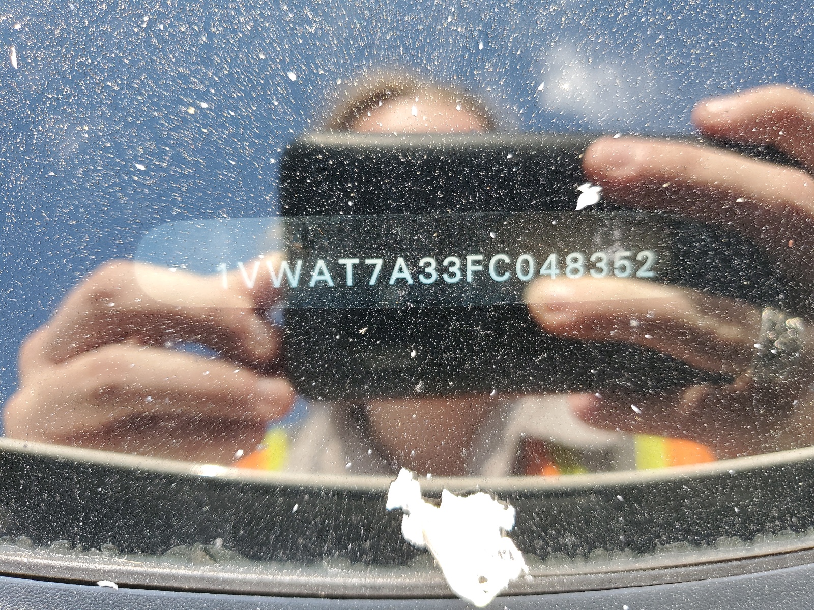 1VWAT7A33FC048352 2015 Volkswagen Passat S