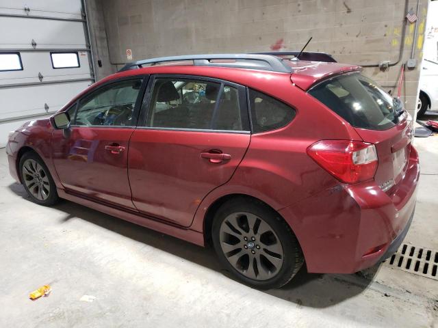 SUBARU IMPREZA 2015 Maroon