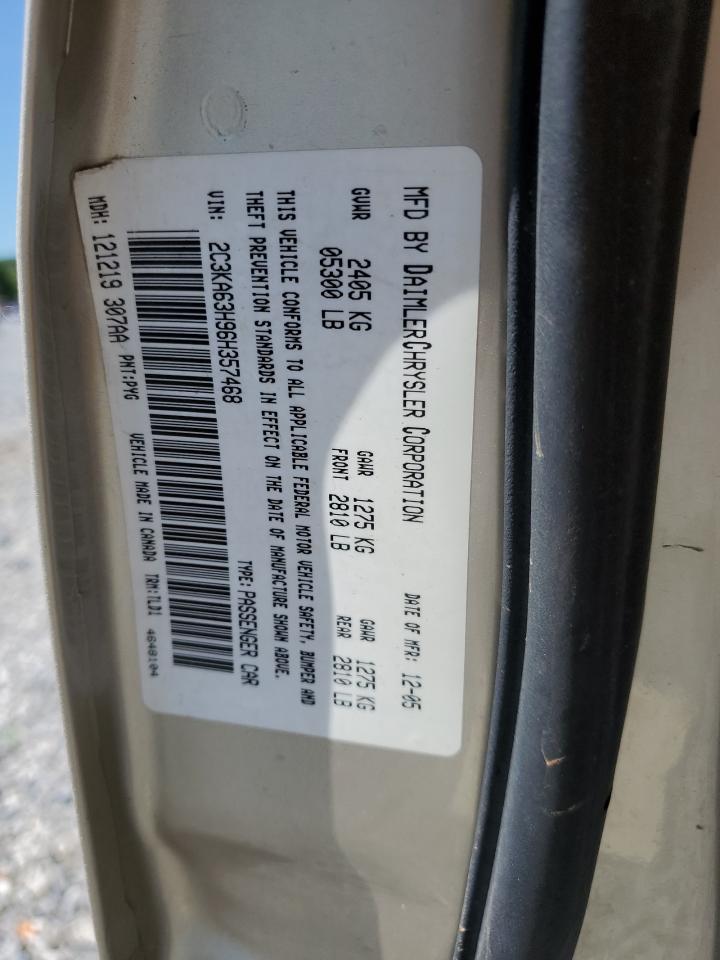 2006 Chrysler 300C VIN: 2C3KA63H96H357468 Lot: 52184774