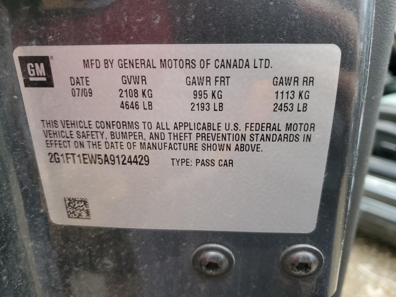 2010 Chevrolet Camaro Ss VIN: 2G1FT1EW5A9124429 Lot: 52732804