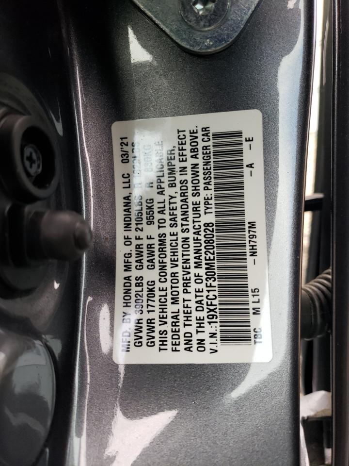 19XFC1F30ME208028 2021 HONDA CIVIC - Image 14