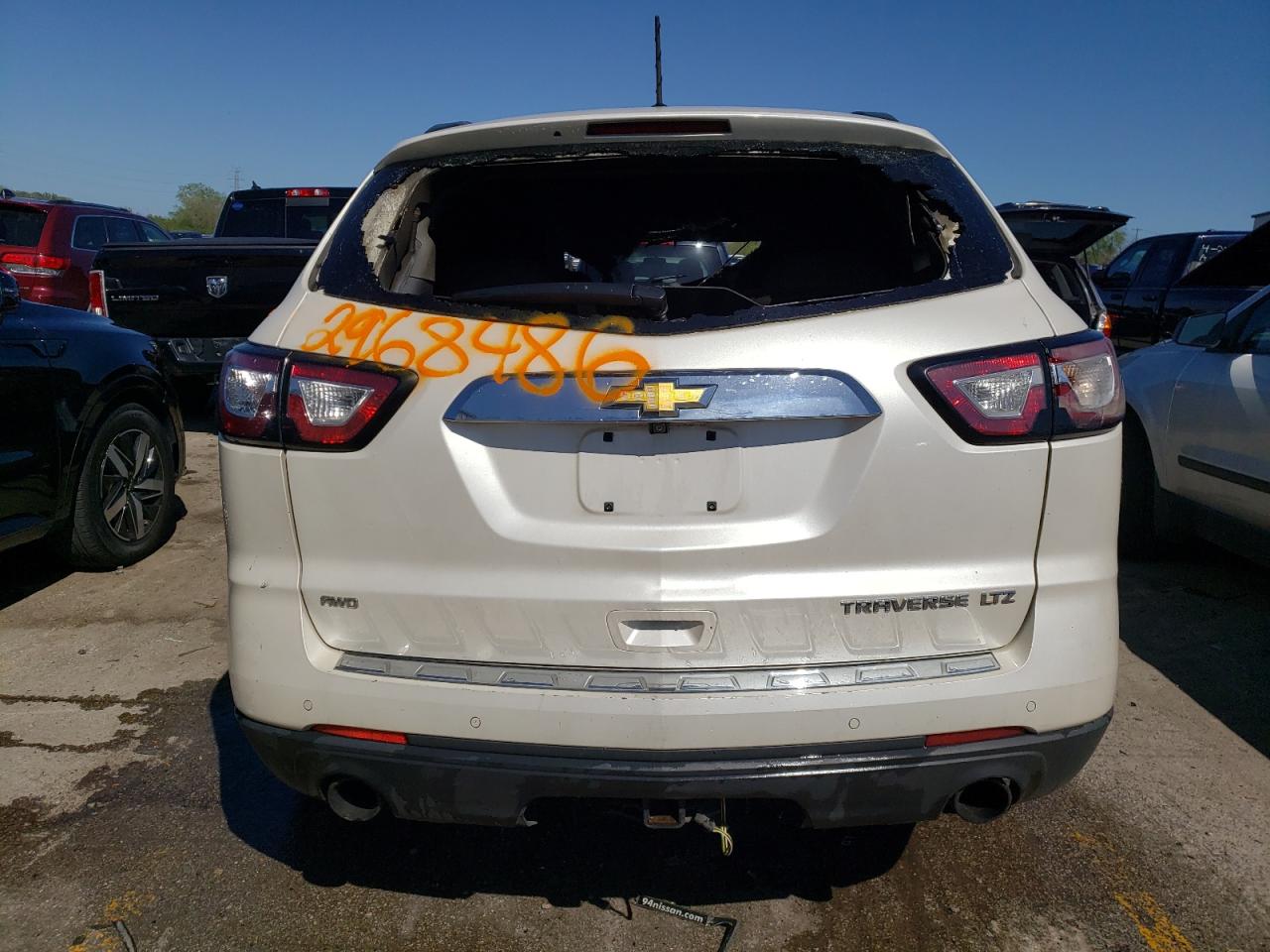 2015 Chevrolet Traverse Ltz VIN: 1GNKVJKD2FJ163324 Lot: 52926814