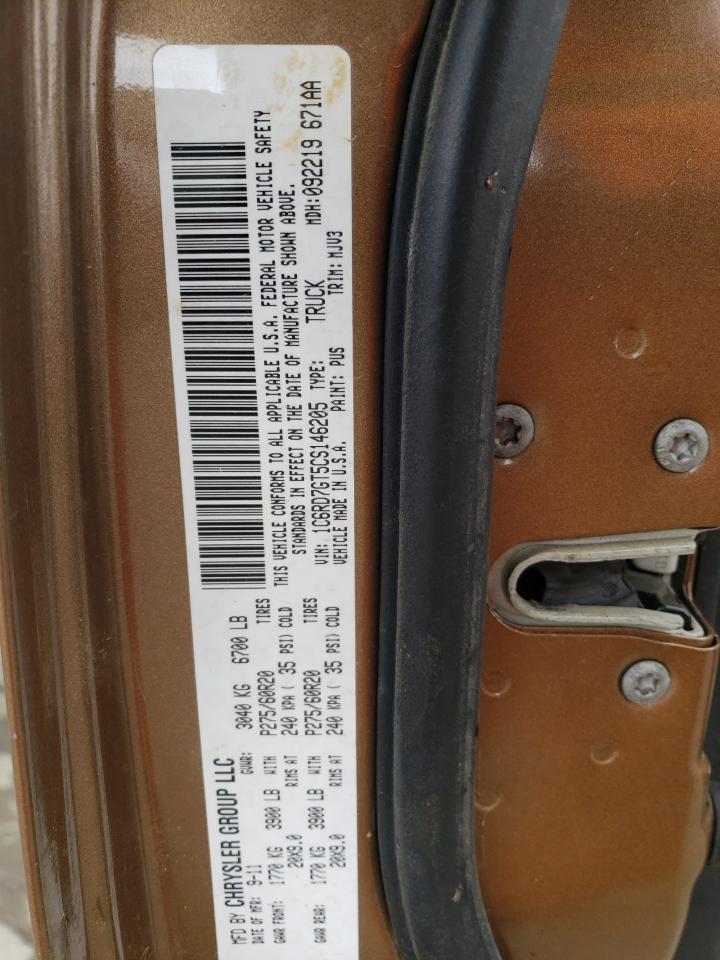 2012 Dodge Ram 1500 Slt VIN: 1C6RD7GT5CS146205 Lot: 49540264