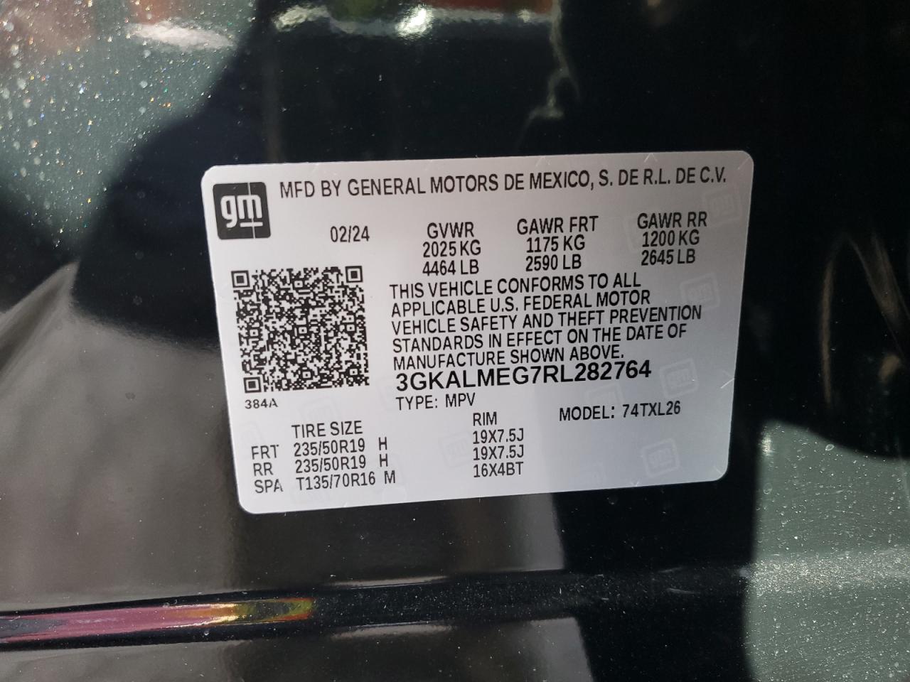 3GKALMEG7RL282764 2024 GMC Terrain Sle