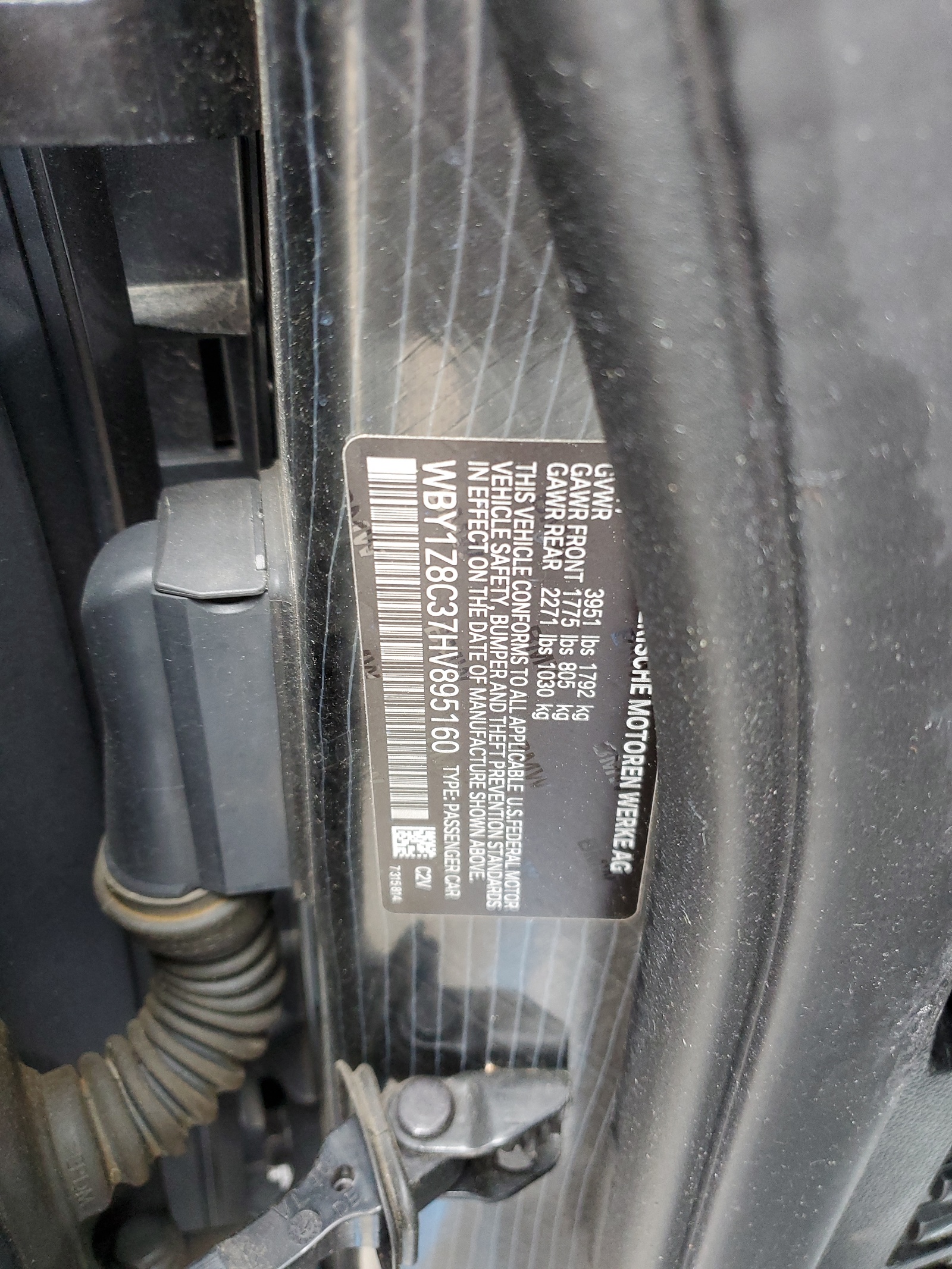 WBY1Z8C37HV895160 2017 BMW I3 Rex