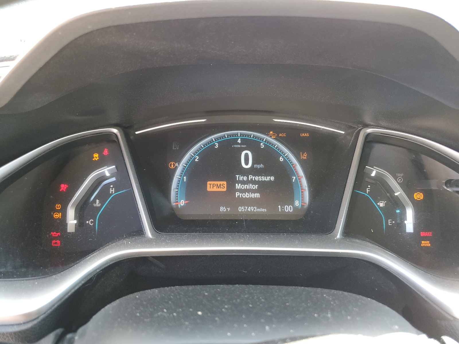 JHMFC1F33KX008854 2019 Honda Civic Ex