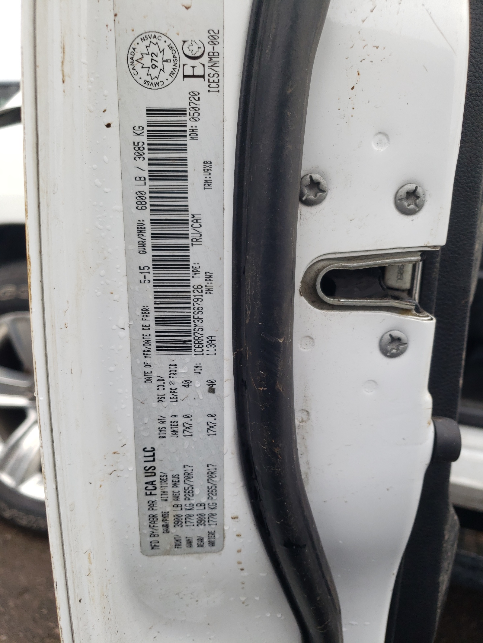 1C6RR7SM3FS679126 2015 Ram 1500 St