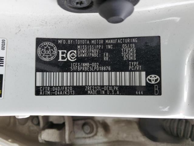 2020 TOYOTA COROLLA LE