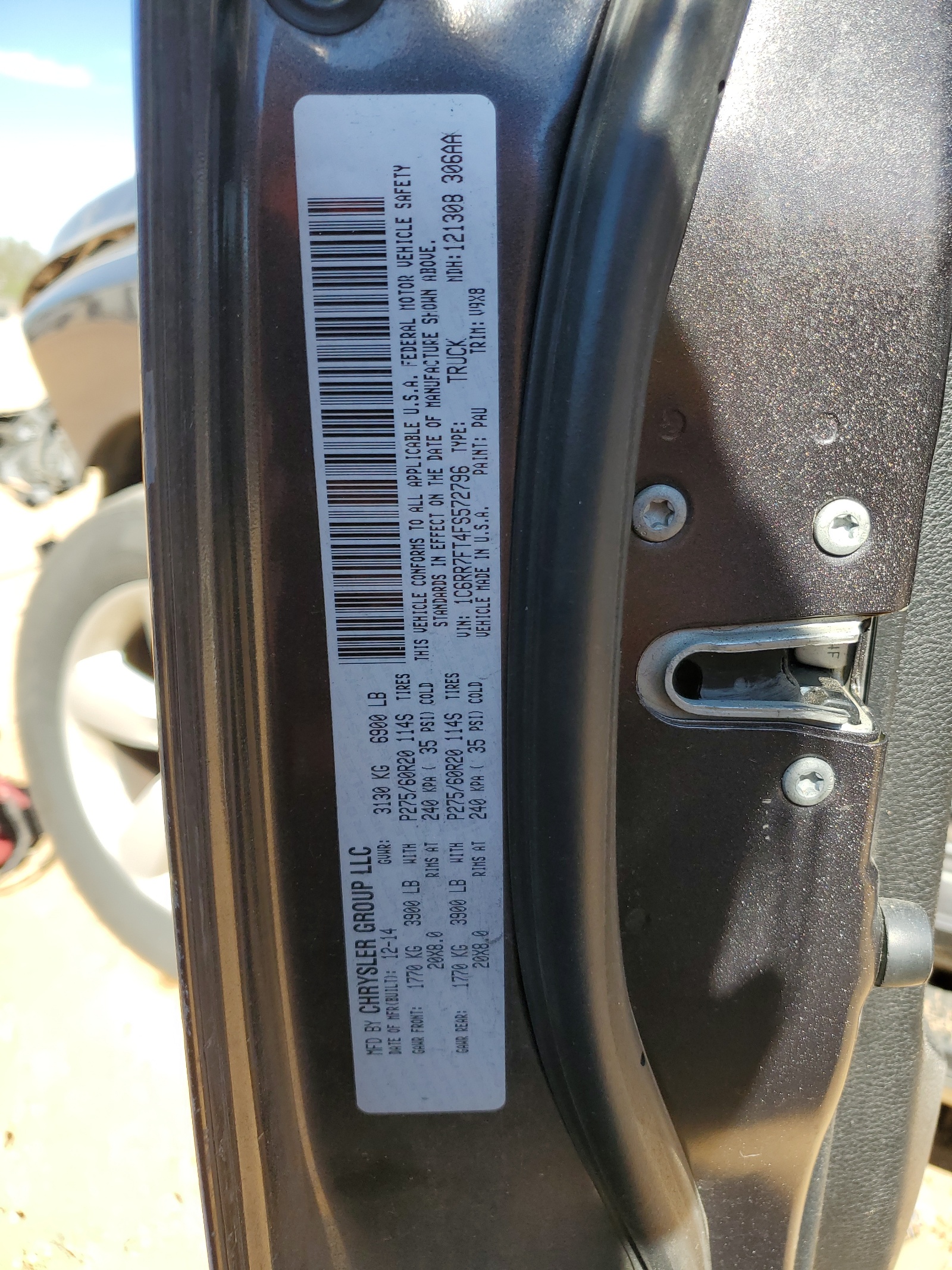 1C6RR7FT4FS572796 2015 Ram 1500 St