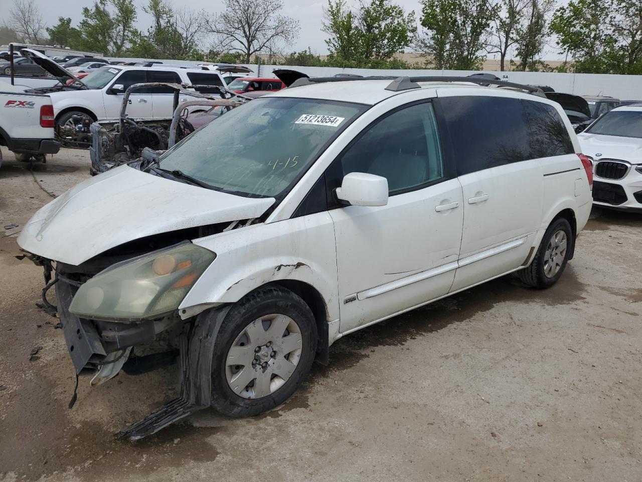 2006 Nissan Quest S VIN: 5N1BV28U86N126093 Lot: 51213654